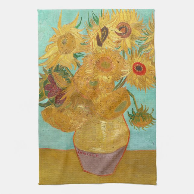 Linge De Cuisine Tournesols par Van Gogh (Vertical)