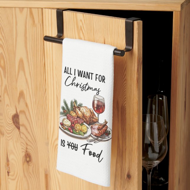 Linge De Cuisine Tout ce que je veux pour Noël est (Pliage en tiers)