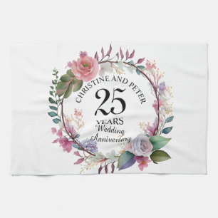Linge De Cuisine Tout Mariage (25) Élégant Anniversaire Floral