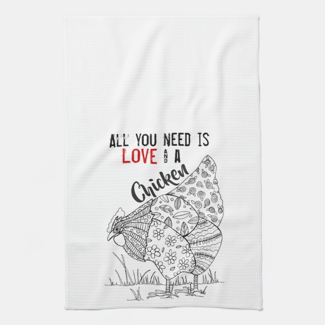 Linge De Cuisine Tout que vous avez besoin est amour et une (Vertical)