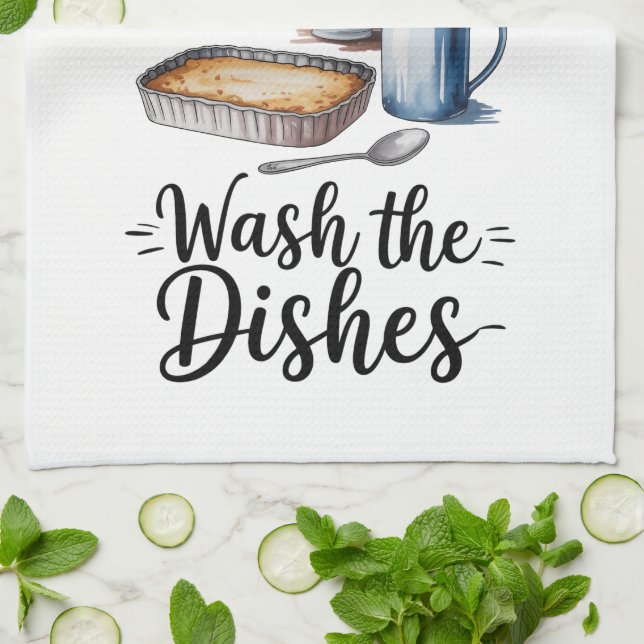 Linge De Cuisine Towel de cuisine avec citation drôle (Plié)