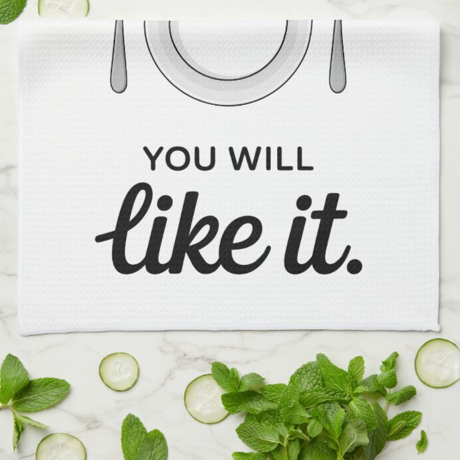 Linge De Cuisine Towel de cuisine avec citation drôle (Plié)