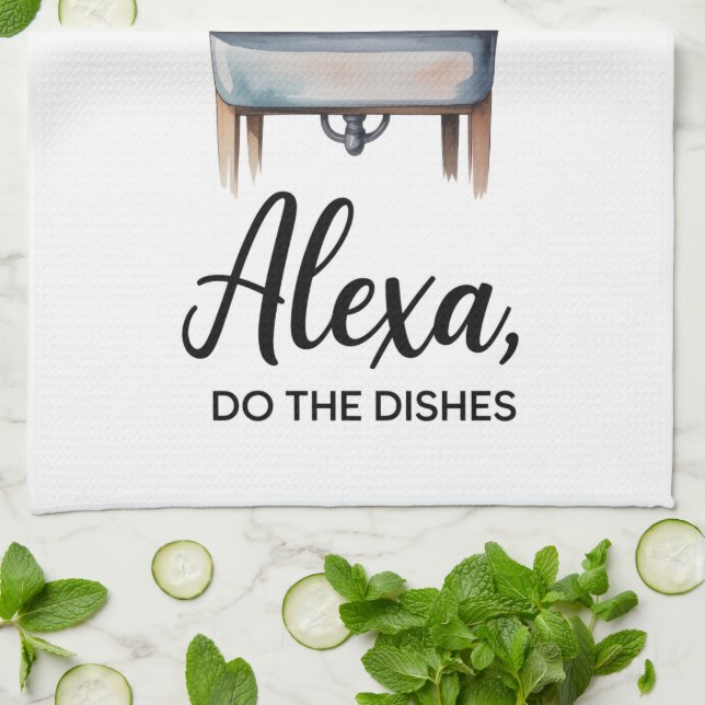 Linge De Cuisine Towel de cuisine avec citation drôle (Plié)