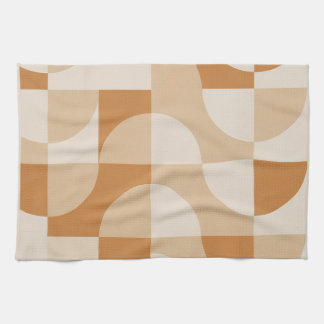 Linge De Cuisine Towel de cuisine minimaliste géométrique beige mod