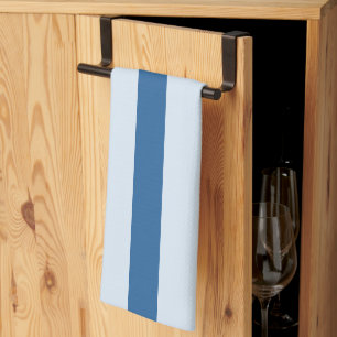 Linge De Cuisine Towel de cuisine rayé bleu foncé clair