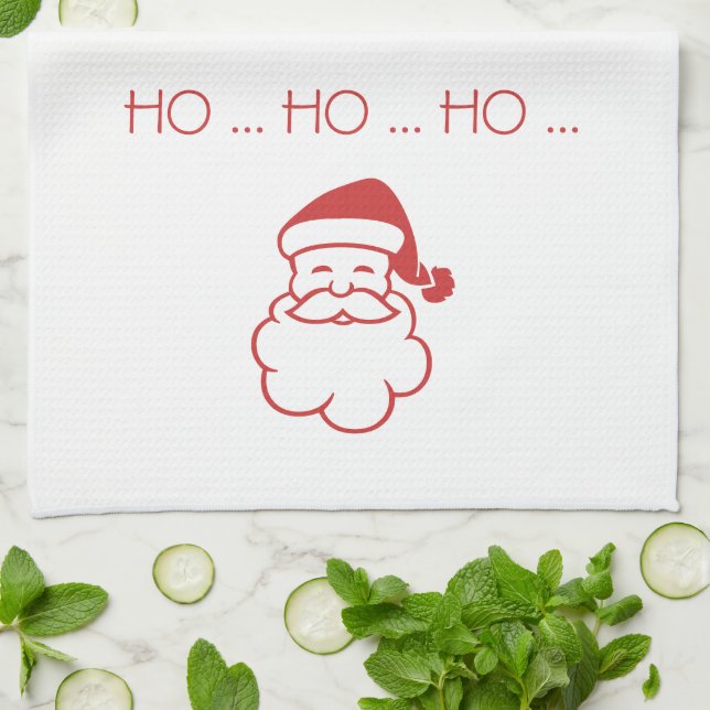 Linge De Cuisine Towel de cuisine - Santa (Plié)