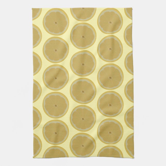 Linge De Cuisine Towels de cuisine à motif de citrons tranchés (Vertical)