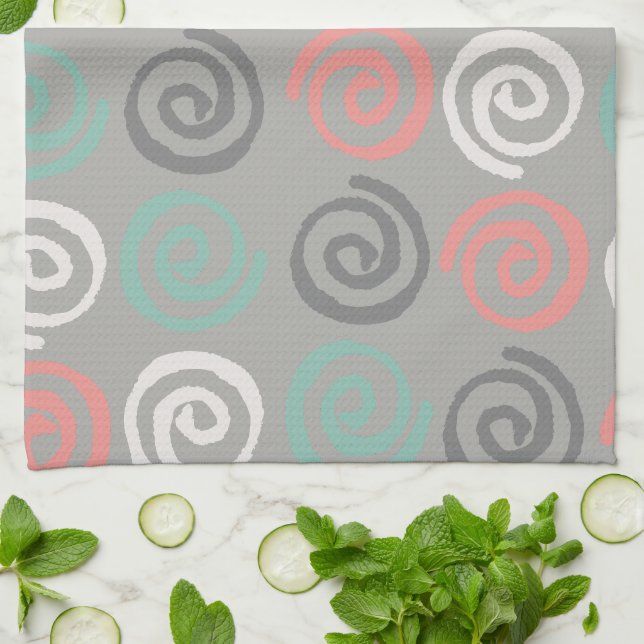 Linge De Cuisine Towels de cuisine Modern Swirls (Plié)