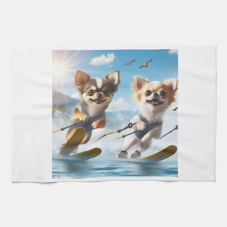Linge De Cuisine Toy dogs Waterskiing!