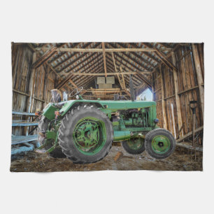 Linge De Cuisine Tracteur Rustic Grange