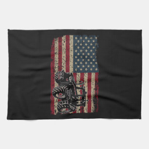Linge De Cuisine Tracteurs agricoles Drapeau USA Cadeau patriotique