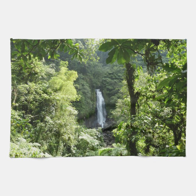 Linge De Cuisine Trafalgar Falls Tropical Rainforest Photographie (Horizontal)