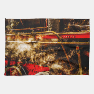 Linge De Cuisine Train À Vapeur vintage - En Vapeur