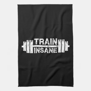 Linge De Cuisine Train Insane - Barbell, Salle de gym, Exercice Ins