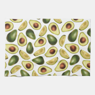 Linge De Cuisine Tranches d'Avocado vert mignonne et d'Avocado