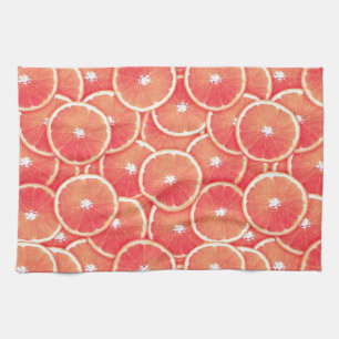 Linge De Cuisine Tranches de pamplemousse rose