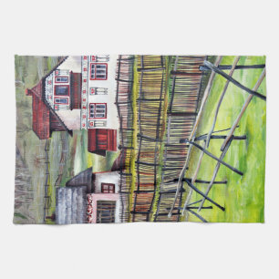 Linge De Cuisine Transylvanie, Roumanie, Paysage Peint pittoresque