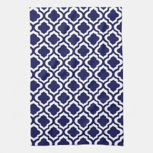 Linge De Cuisine Trèfle marocain de Quatrefoil de treillis de