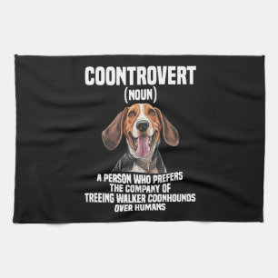 Linge De Cuisine Trek Walker Coonhound Lover Chien Coontrovert