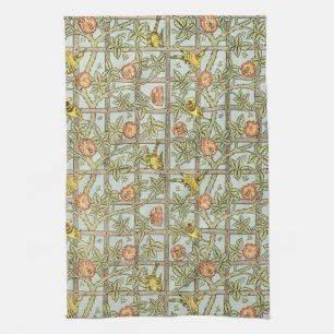 Linge De Cuisine Trellis par William Morris, textile de jardin vint
