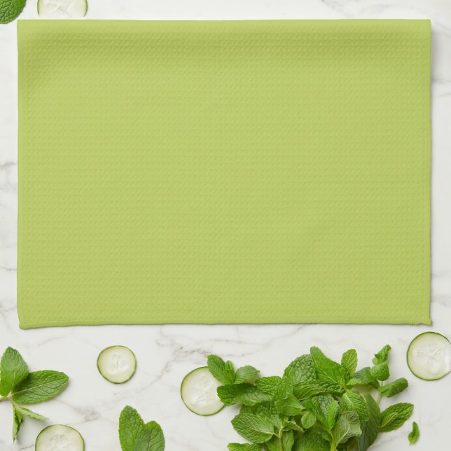 Linge De Cuisine Trendy Soft Chartreuse Kitchen Towel (Plié)
