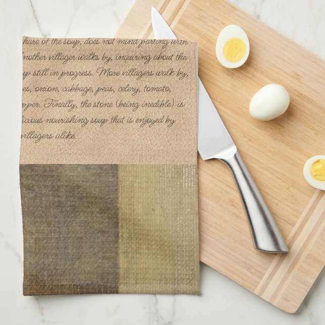 Linge De Cuisine Trésors du folklore de Stone Soup | (Quart Plié)