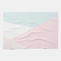 Triangles moderne Motif bleu et rose géométrique