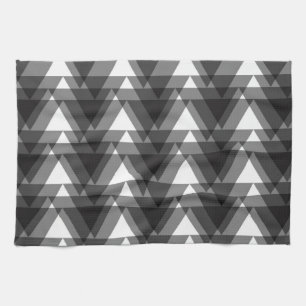 Linge De Cuisine Triangles transparents simples, modernes, urbains,