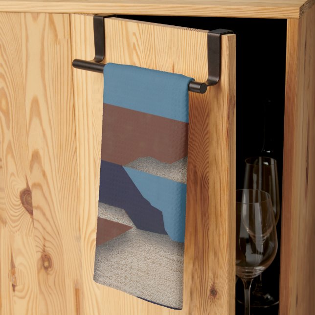 Linge De Cuisine Tribu Géométrique (3D) Luxe (Pliage en tiers)
