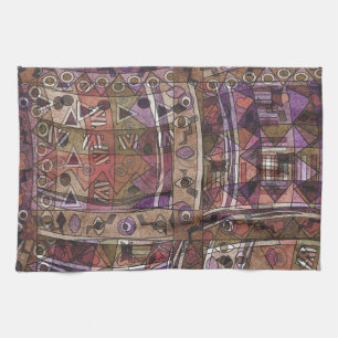 Linge De Cuisine Tribus abstraites africaines à la mode