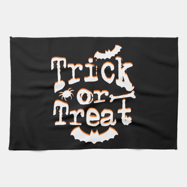 Linge De Cuisine Trick or Treat Halloween (Horizontal)