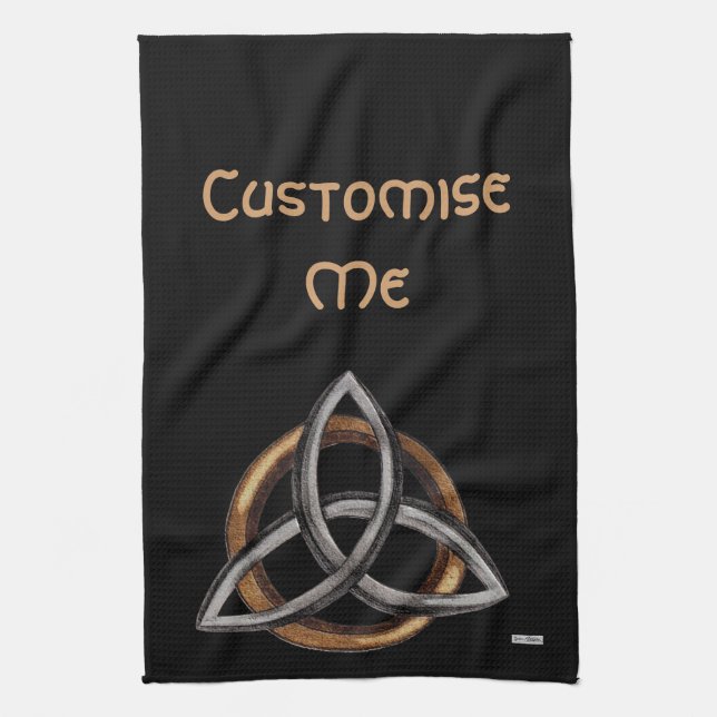 Linge De Cuisine Triquetra (Brown/Argent) (Vertical)