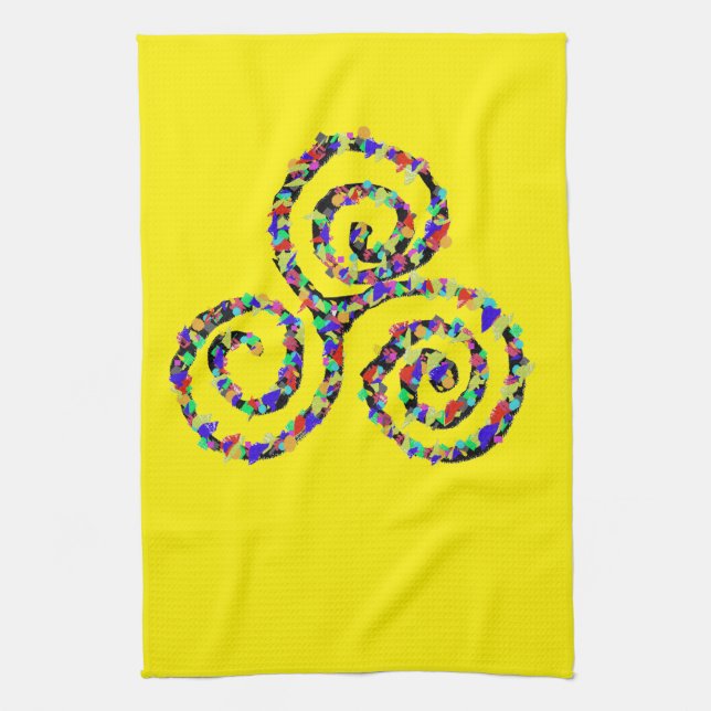 Linge De Cuisine Triskelion Celtique Force (Vertical)