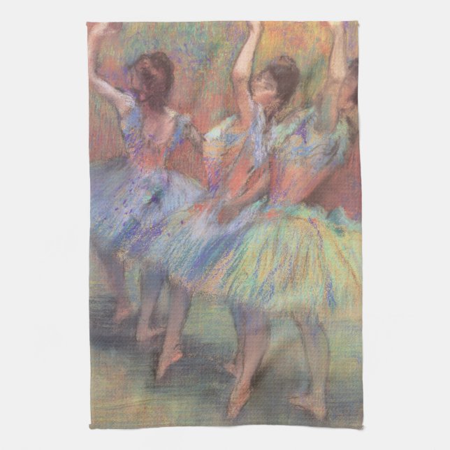 Linge De Cuisine Trois Danseuses d'Edgar Degas, Art de ballet vinta (Vertical)