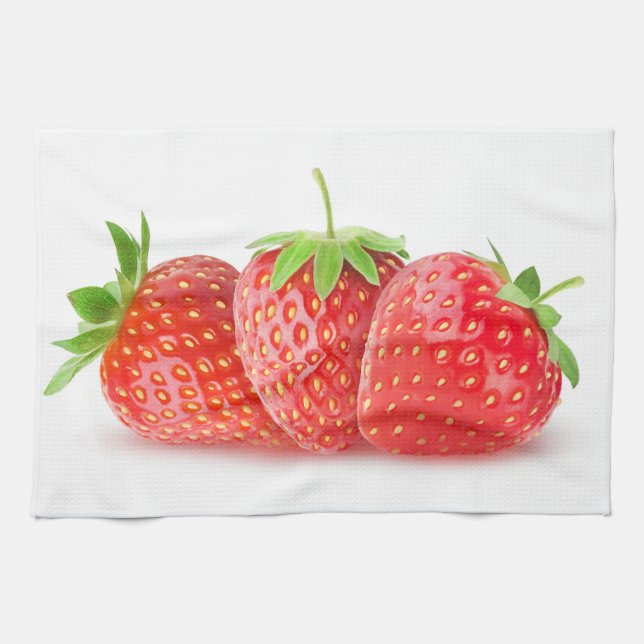 Linge De Cuisine Trois fraises (Horizontal)