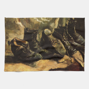 Linge De Cuisine Trois paires de chaussures par Vincent van Gogh