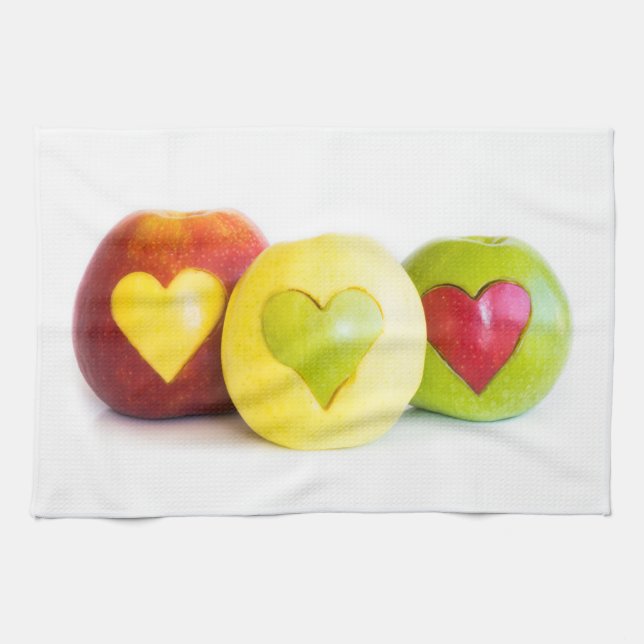 Linge De Cuisine Trois pommes (Horizontal)