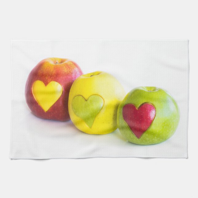 Linge De Cuisine Trois pommes (Horizontal)