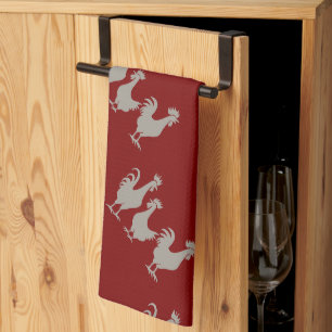 Linge De Cuisine Trois poules françaises Pochoir découpé de style 5