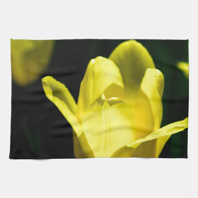 Linge De Cuisine Trois Tulipes Jaunes (Horizontal)
