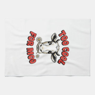 Linge De Cuisine Trop Cool Pour Moo Vache Drôle Design De T-Shirt V