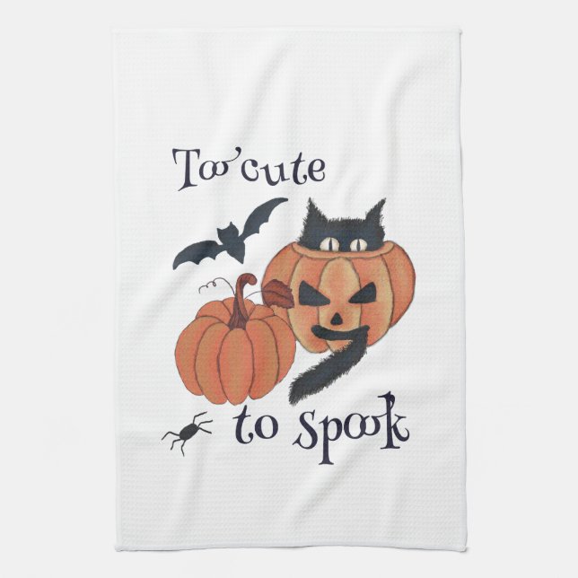 Linge De Cuisine Trop mignon pour effrayer (Vertical)