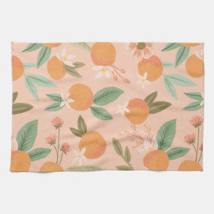 Linge De Cuisine Tropical Citrus Floral Rose