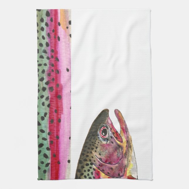 Linge De Cuisine Truite arc-en-ciel (Vertical)
