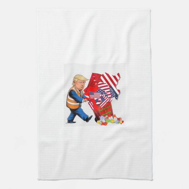 Linge De Cuisine Trump Trash & Recyclage (Vertical)