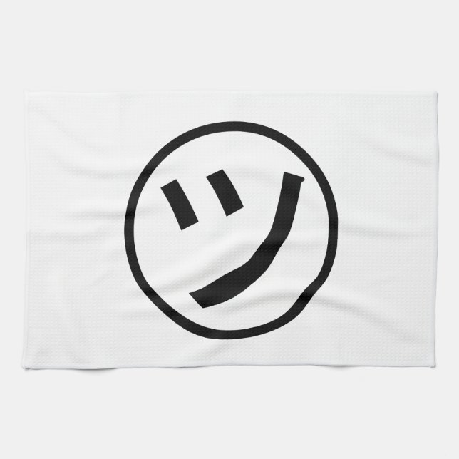 Linge De Cuisine ㋡ Tsu Kana Katakana Smiling Emoji / Emoticon (Horizontal)