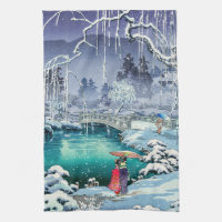 Tsuchiya Koitsu - Neige de printemps à Maruyama