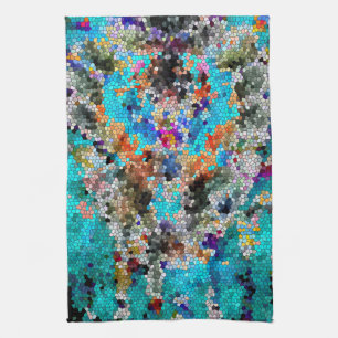 Linge De Cuisine TTEQOTGCubismINV SGDRKDP BLUE