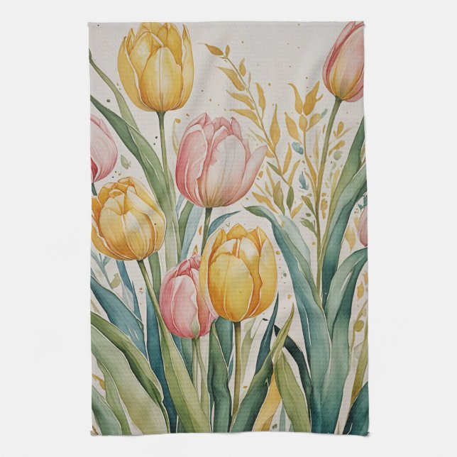 Linge De Cuisine Tulip Reverie (Vertical)