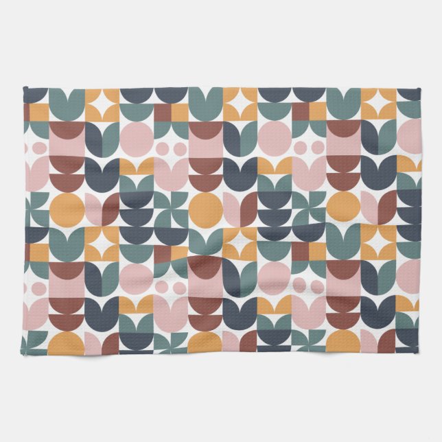 Linge De Cuisine Tulip Scandinave moderne Motif géométrique (Horizontal)